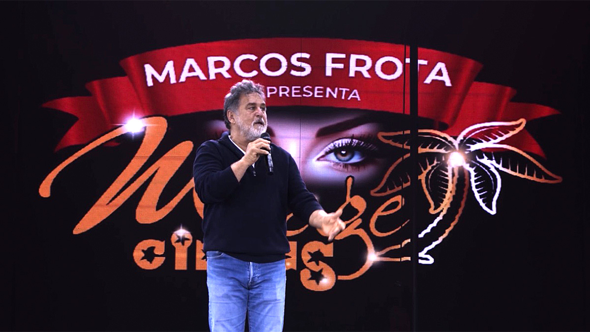 Marcos Frota é o responsável por comandar o Mirage Circus; atração movimenta a região do Vale do Paraíba.
