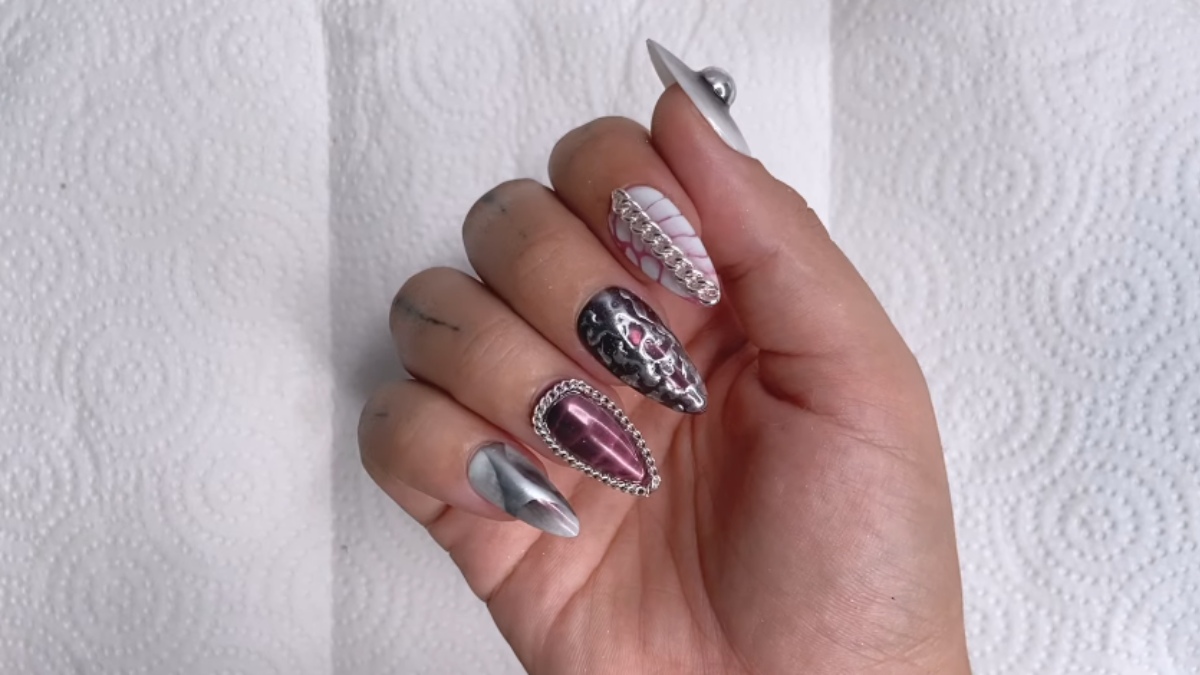 4. Nail art (Foto: Reprodução/YouTube)