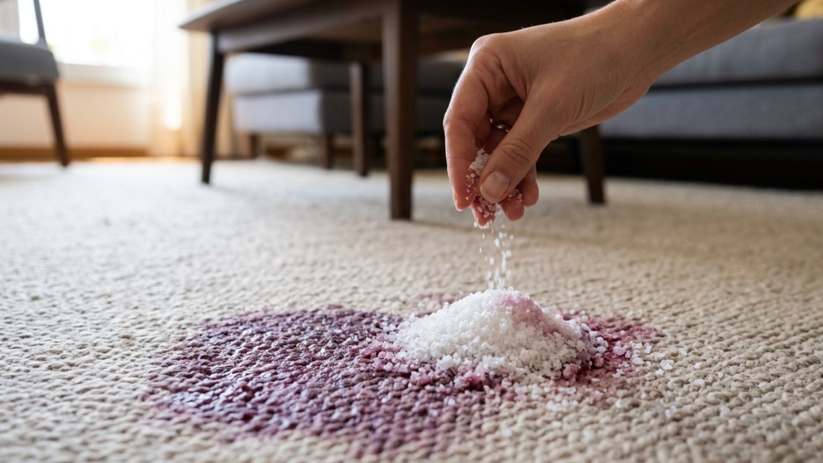 Cristais de sal funcionam como pequenas estruturas que retêm parte do líquido e dos pigmentos antes que eles se fixem completamente (Fotos: geradas por IA)