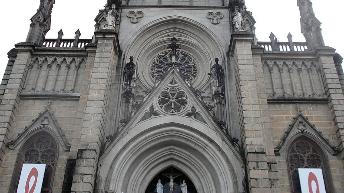 Catedral de São Pedro de Alcântara, em Petrópolis, no interior do Rio de Janeiro (Foto: Stella Dauer/Wikimedia Commons)
