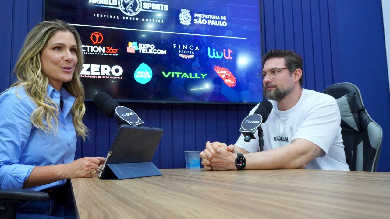 Paulo Muzy durante participação no Arnold Sports Festival South America em São Paulo.