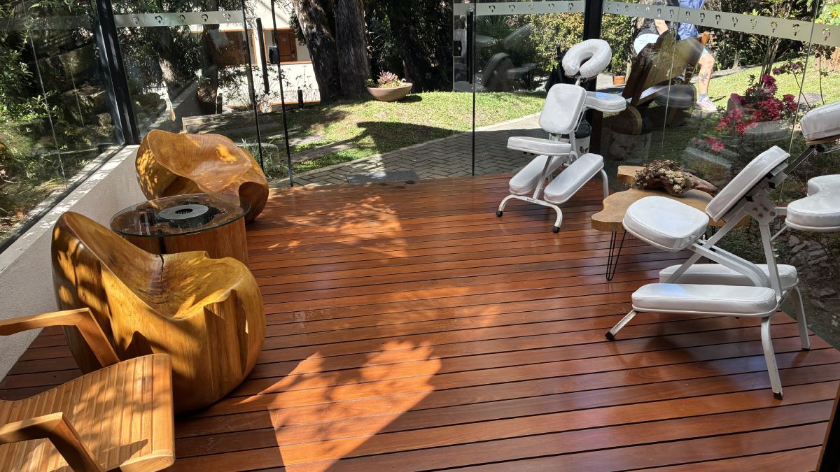 Espaço para massagens no hotel