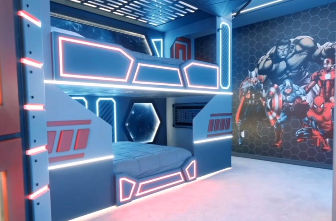 Quarto temático de Os Vingadores /Reprodução/Instagram