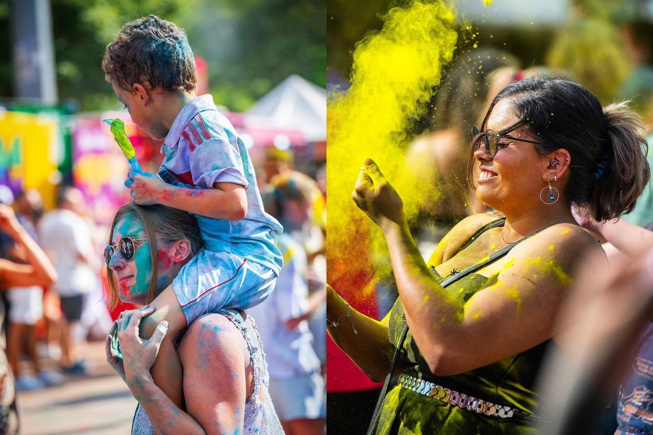 Holi Festival em SP invade Largo da Batata com 800kg de pó e entrada grátis /Divulgação/Cola em Sampa