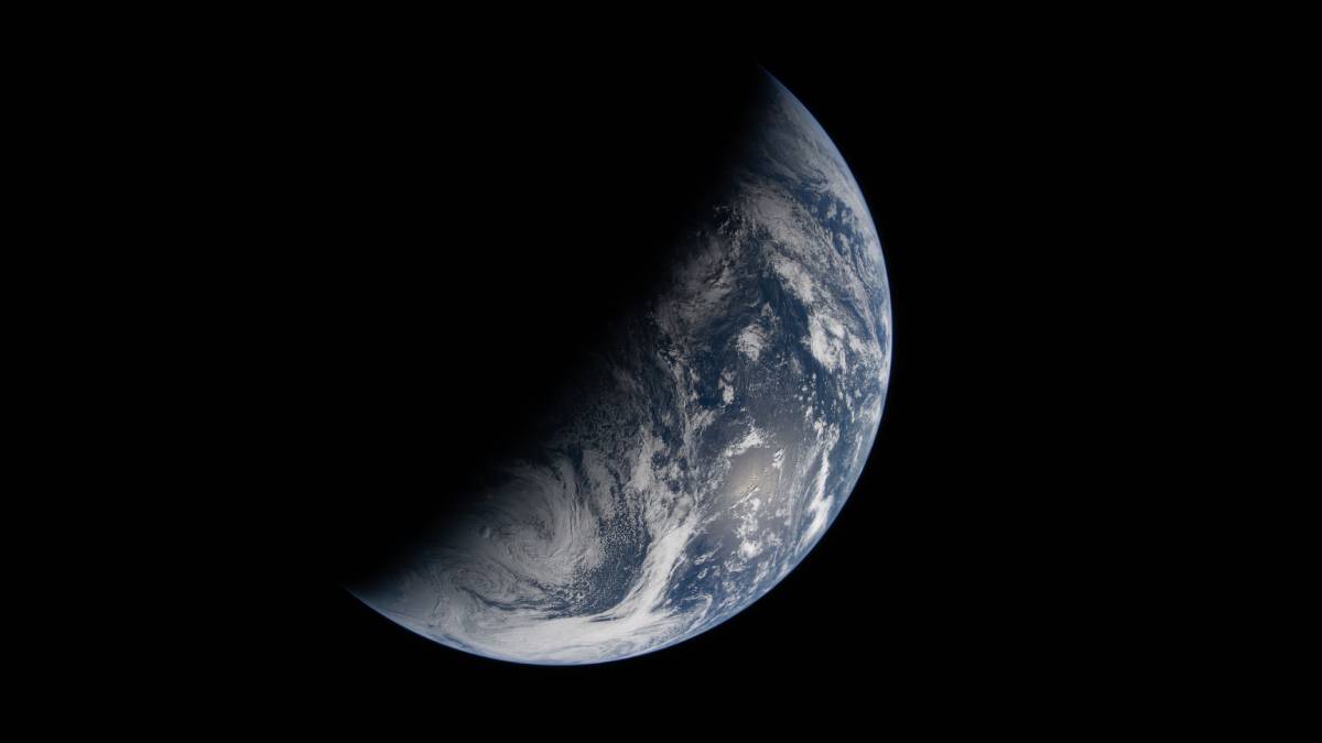 Planeta Terra visto do espaço