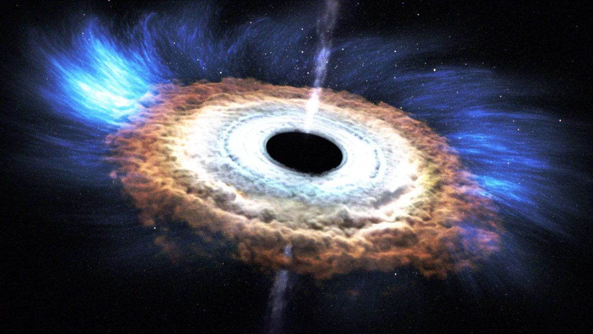 O fenômeno aconteceu a cerca de 1,3 bilhão de anos-luz e permitiu acompanhar com clareza todas as etapas da colisão (Foto: NASA's Goddard Space Flight Center/Jeremy Schnittman)