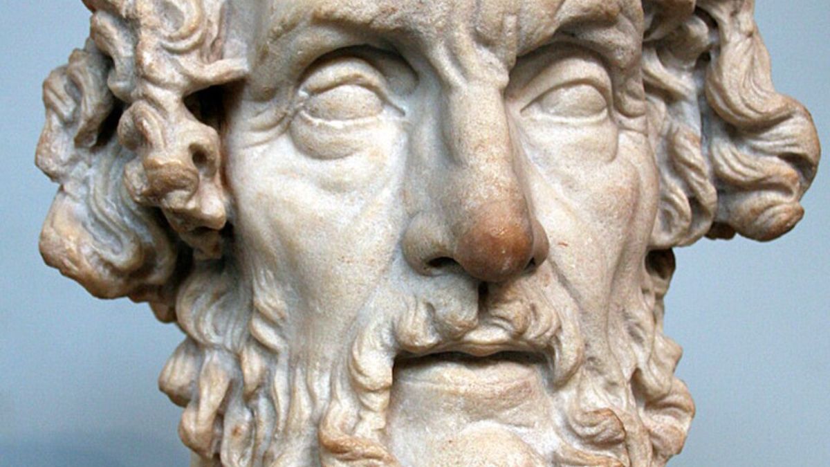 Homero, autor atribuído à Ilíada, voltou ao centro das atenções após um fragmento da obra aparecer dentro de uma múmia de 1.600 anos no Egito (Foto: Wikimedia Commons/Public domain)