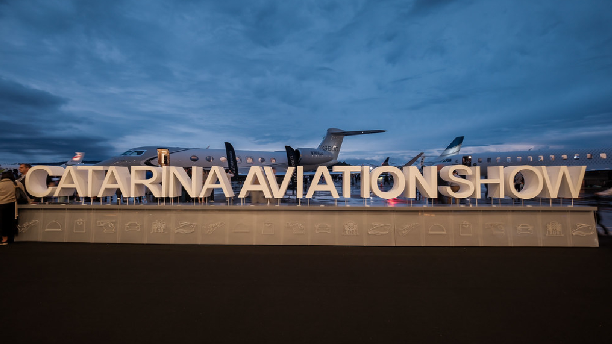 Catarina Aeroporto, no interior paulista, será palco da apresentação do novo jato de luxo (Foto: Catarina Aviation Show)