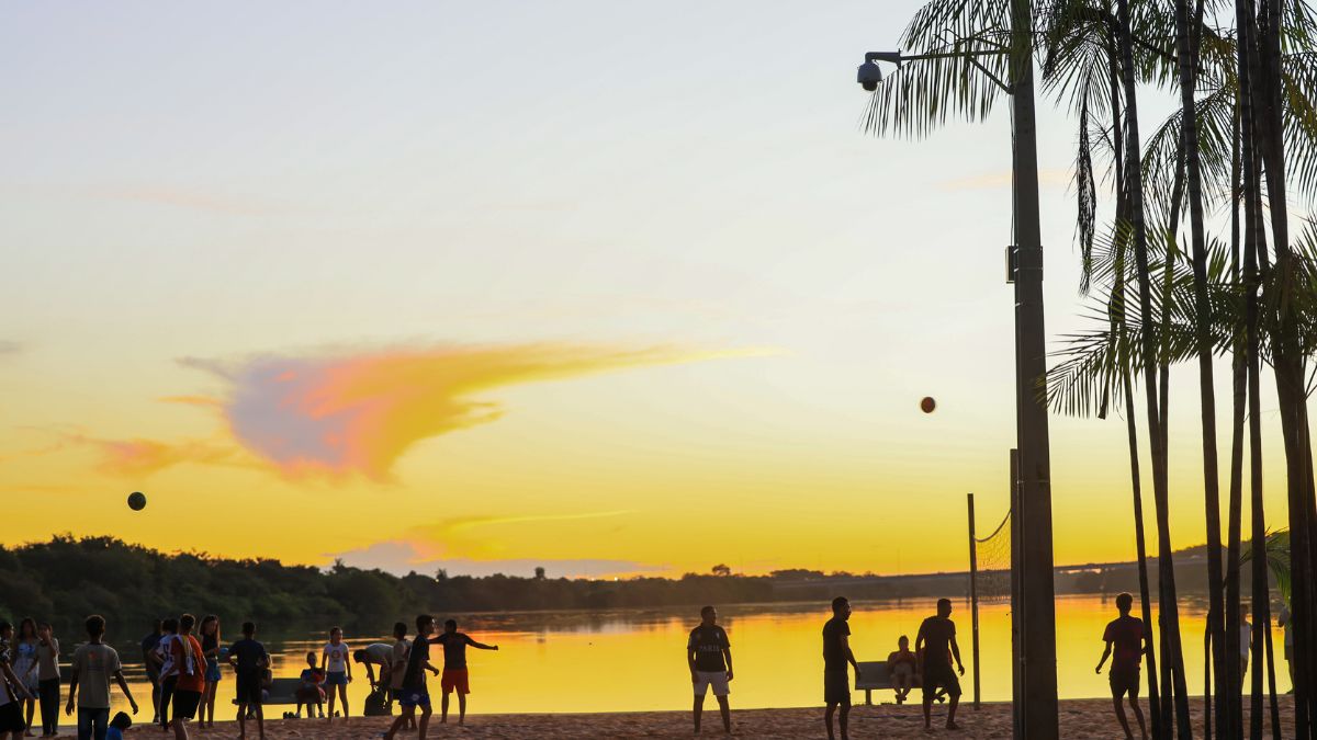A Praia da Graciosa mostra como o Lago de Palmas virou parte da rotina de lazer da capital tocantinense (Foto: Prefeitura de Palmas)