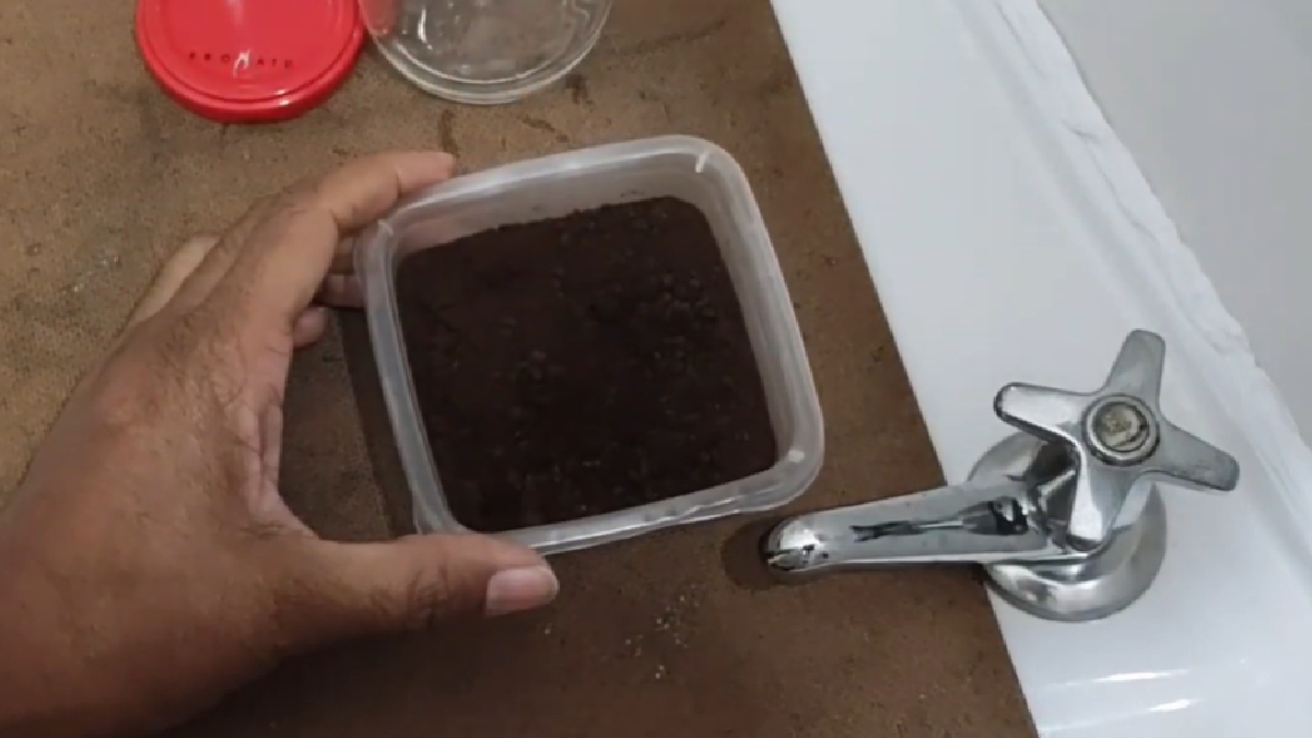 A estrutura da borra de café é altamente porosa, funcionando como um filtro natural que absorve os gases desagradáveis provenientes do esgoto.