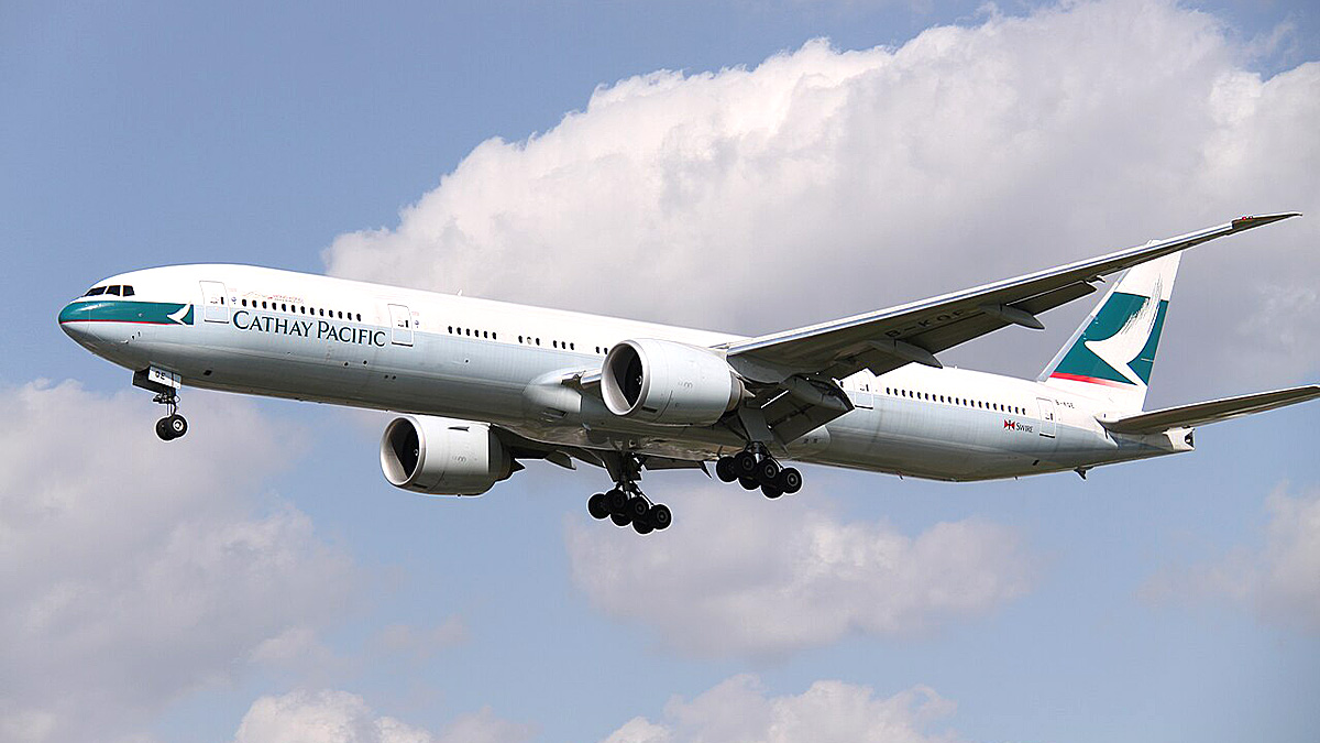 Avião Cathay Pacific