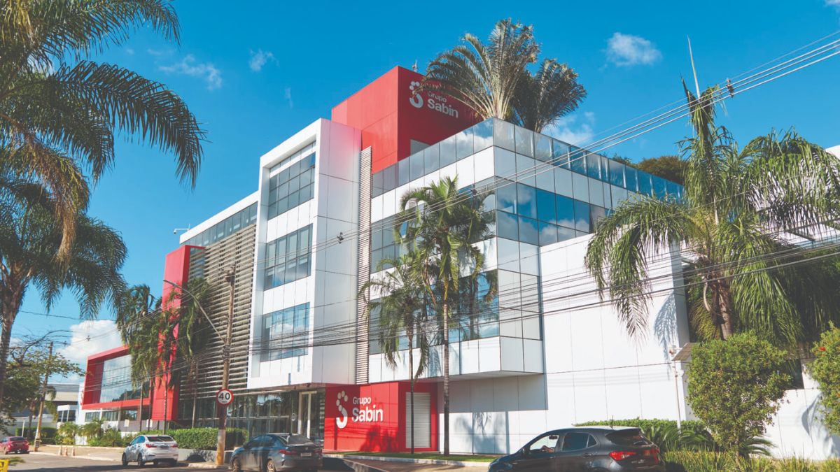 Atual sede do Grupo Sabin, hoje posicionado como o terceiro maior player do mercado de medicina diagnóstica no Brasil. Divulgação/Sabin