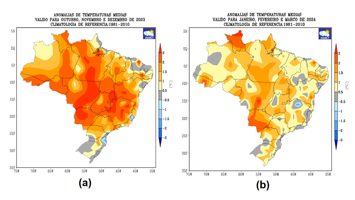 Apesar do debate sobre um possível 'Super El Niño', especialistas afirmam que ainda é cedo para classificar o evento como extremo - Divulação/Inmet