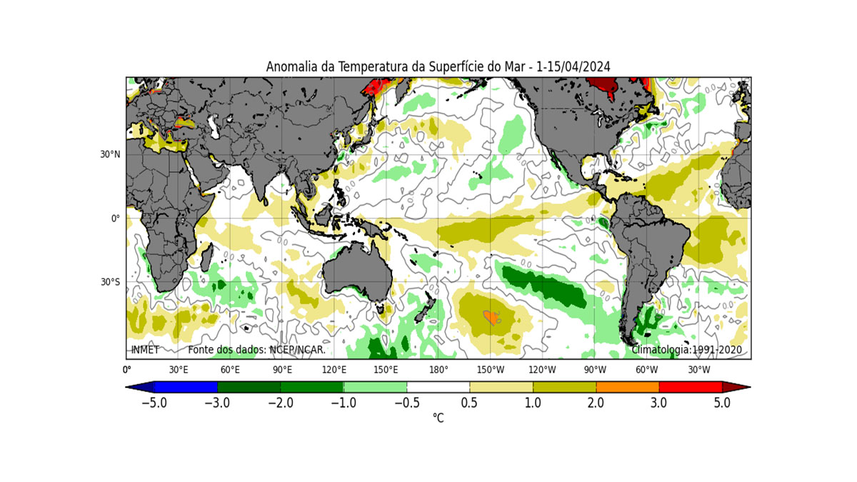 Os impactos do El Niño começam a ser sentidos no Brasil durante a primavera - Divulação/Inmet