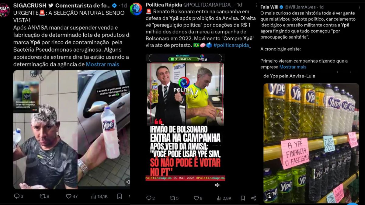 Mobilização digital transformou decisão técnica da agência sanitária em combustível para guerra de narrativas entre apoiadores de Lula e Bolsonaro (Foto: Divulgação, X Antigo Twitter)