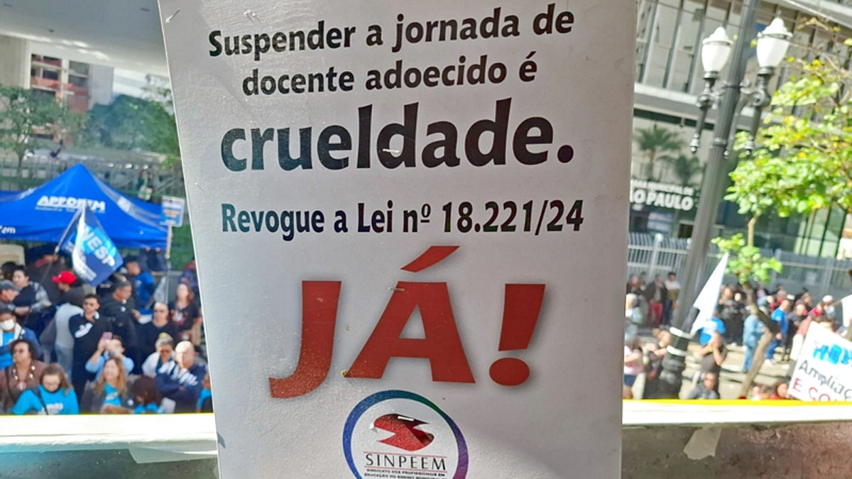 A Coordenação das Entidades Sindicais (Coeduc), formada por SINPEEM, SEDIN e SINESP, afirmou que a campanha salarial também envolve demandas relacionadas às condições de trabalho na rede municipal. Divulgação/Graça Donegati/Sinpeem