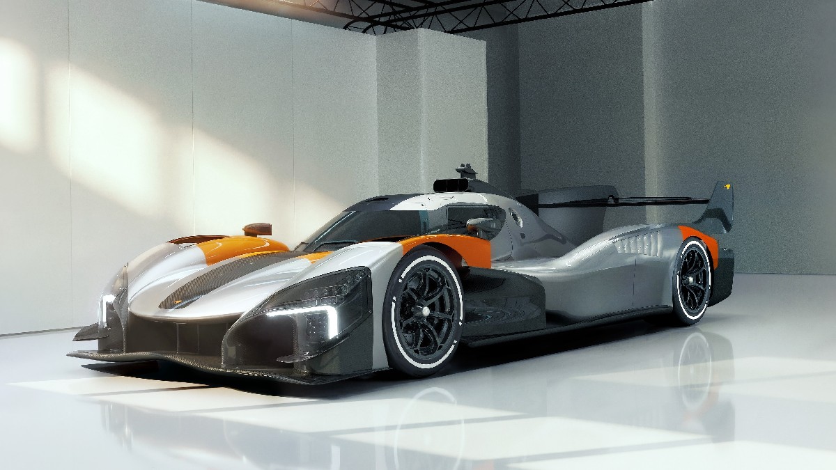 A nova arma foi apresentada com uma pintura de testes, inspirada no McLaren M6A/Divulgação