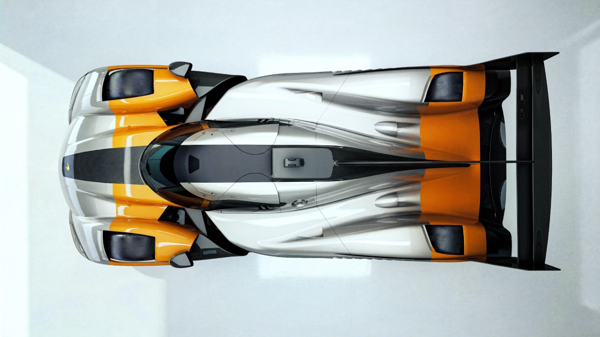 A nova arma foi apresentada com uma pintura de testes, inspirada no McLaren M6A/Divulgação