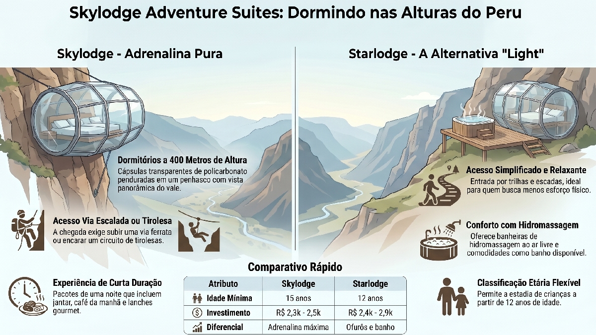 Diferente de qualquer hotel convencional, a recepção do Skylodge exige esforço físico e coragem - (Ilustração/Gazeta de S.Paulo)