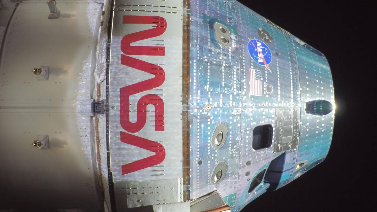 Nave da missão Artemis que foi até o lado oculto da Lua - Foto: Nasa