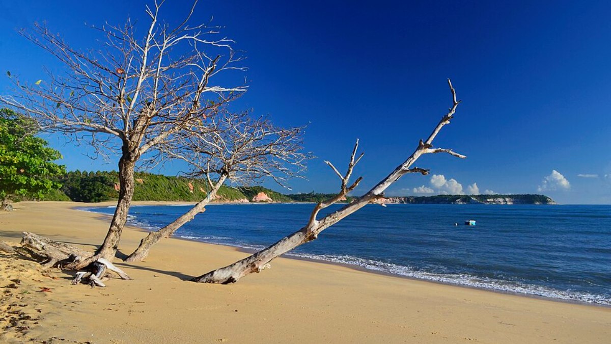 4. Praia do Satu, em Caraíva, na Bahia (Foto: Thomasilhabela/Wikimedia Commons)