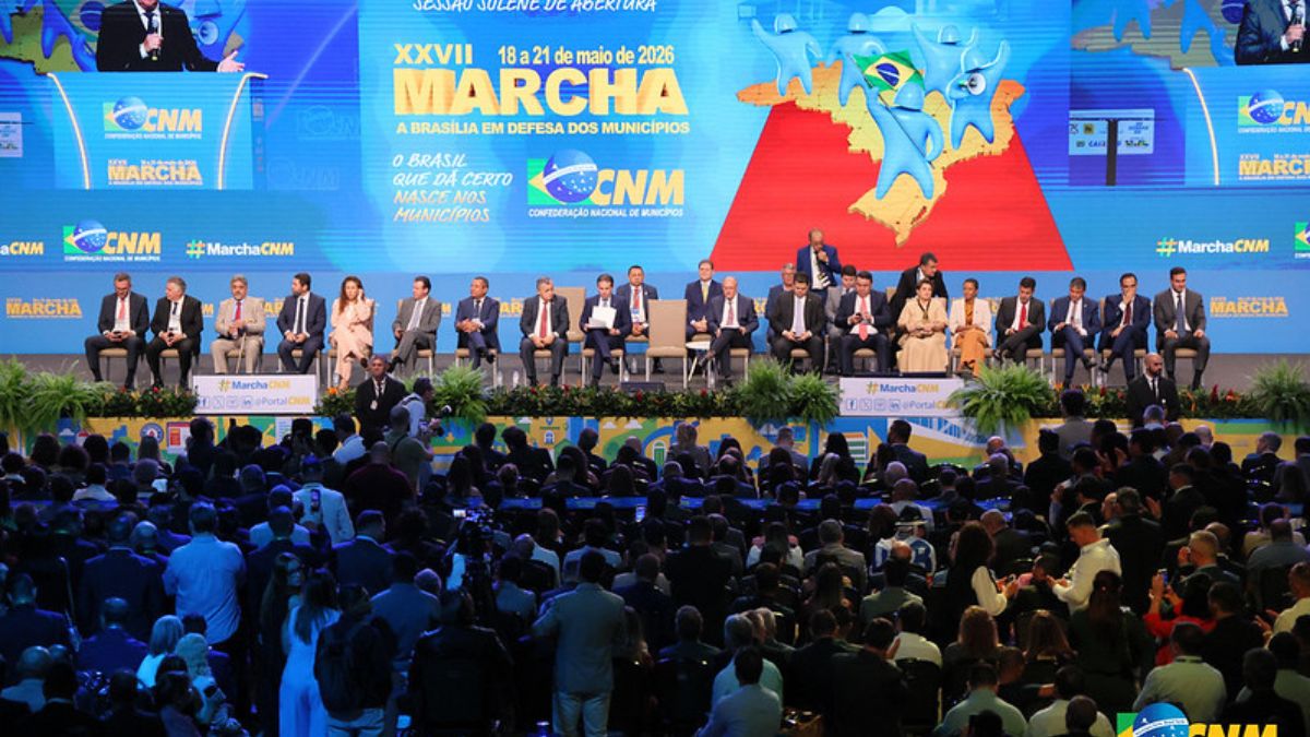 Sob o slogan "O Brasil que dá certo nasce nos Municípios", o evento deste ano ganhou contornos de pré-campanha com o desembarque em massa de lideranças Foto: Divulgação/CNM