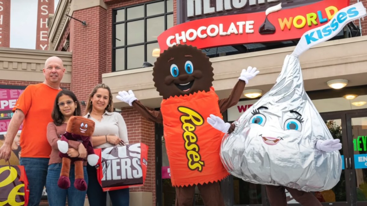 O Hershey Park, nos Estados Unidos, é um dos maiores parques temáticos do mundo. Ele combina parque de diversões, aquático e uma cidade do chocolate.