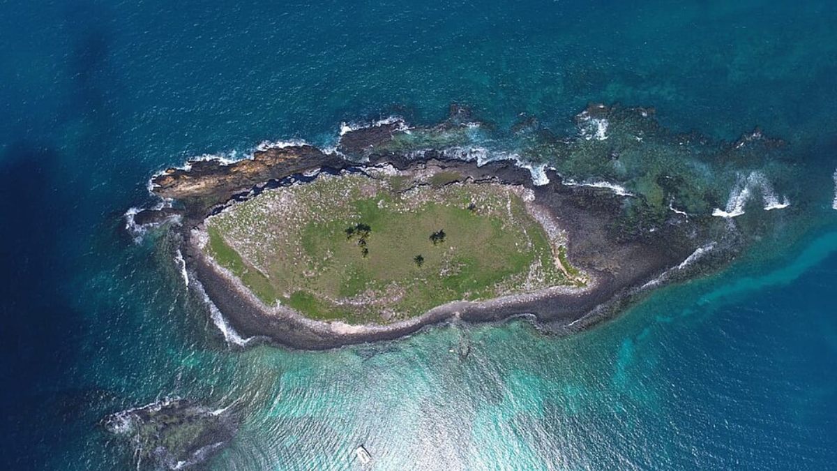 O Parque Nacional Marinho dos Abrolhos, no litoral sul da Bahia, protege o maior banco de corais do Atlântico Sul (Foto: Henrique Chaves/Wikimedia Commons)