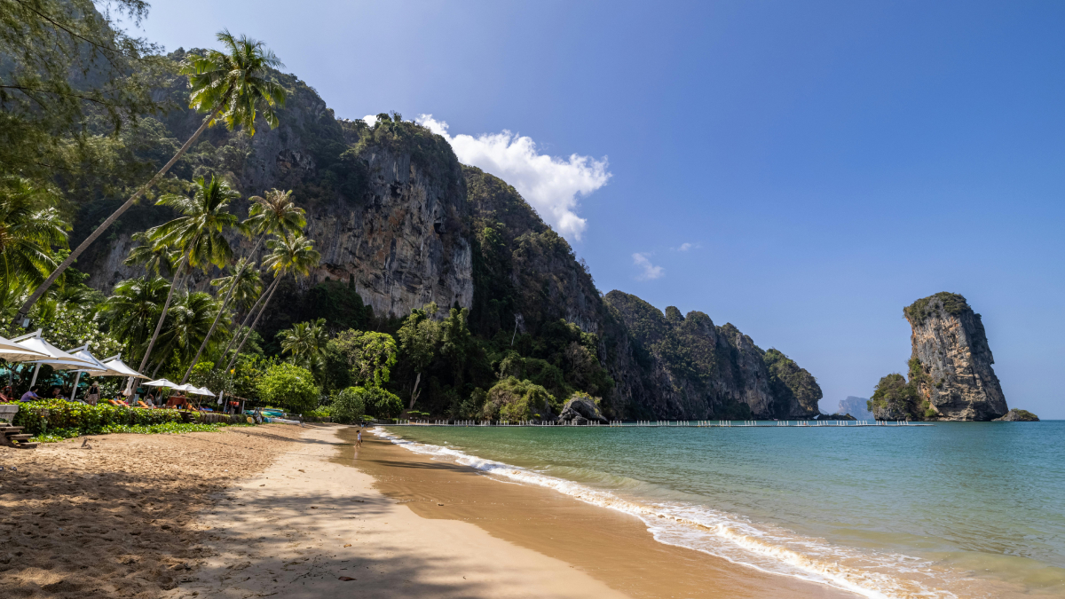 1- Falésias gigantes, areia branca e mar azul-turquesa fizeram de Entalula Beach a melhor praia do mundo em 2026 (Foto: Pexels)
