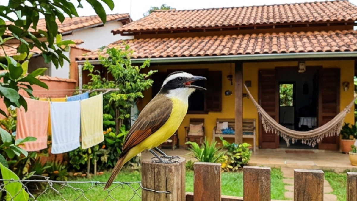 Refúgio seguro: quintais bem arborizados e calmos oferecem o abrigo e a alimentação que as espécies precisam para prosperar. Foto: Ilustração/Gazeta de S. Paulo