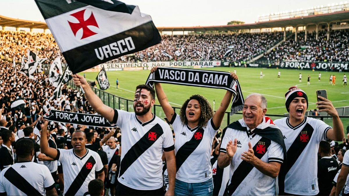 O Club de Regatas Vasco da Gama, no Rio de Janeiro, era uma das raras agremiações que conseguia oferecer alguma estrutura ou auxílio de custo mais robusto. Para driblar a precariedade da época e injetar uma dose extra de motivação nos jogadores, a criativa torcida vascaína desenvolveu uma solução prática: arrecadar fundos entre os próprios fãs nas arquibancadas para premiar os atletas em caso de vitória. (Reprodução IA)