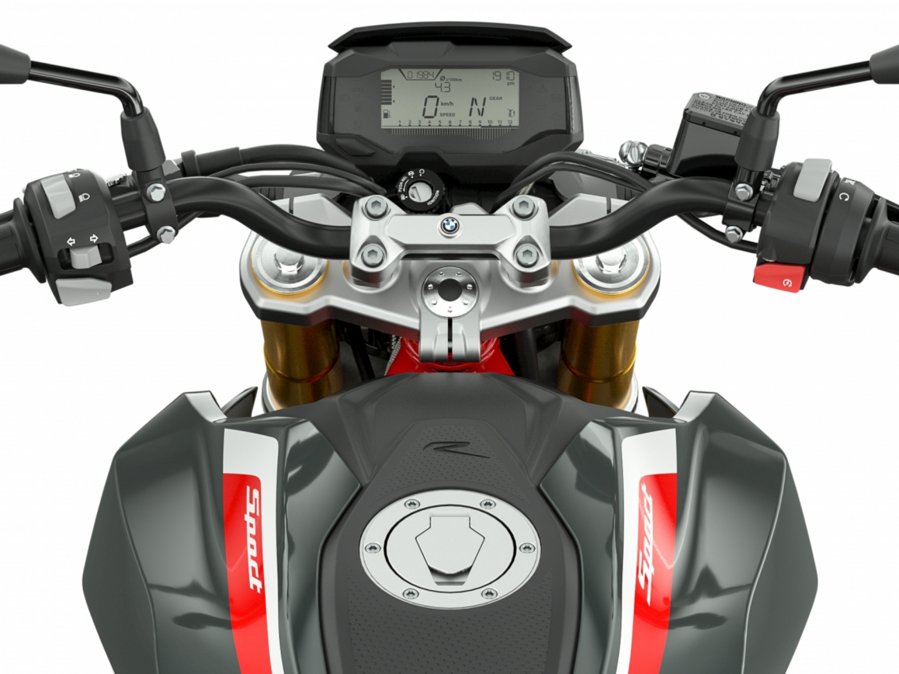 Os indicadores de direção da ova G 310 R BMW Motorrad são em led, para melhor visualização no trânsito e à noite Macaque in the trees