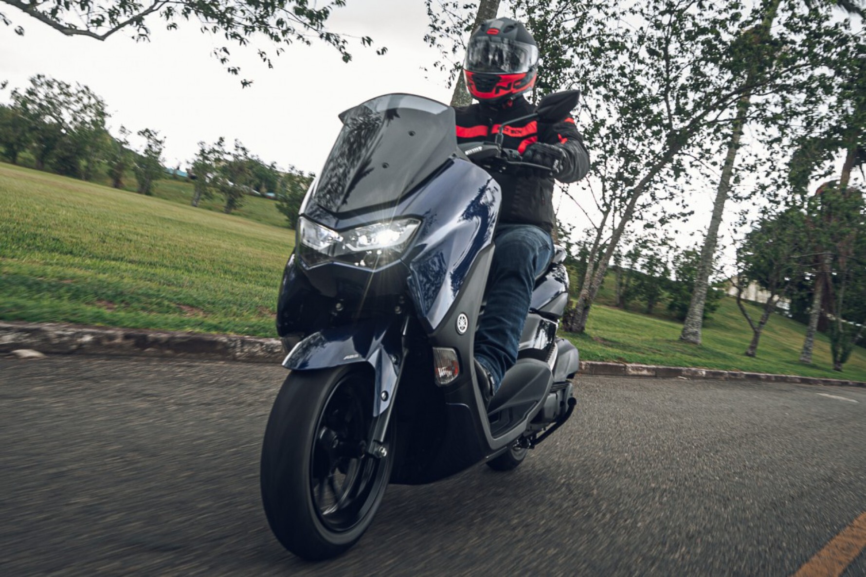 A NMax 160 ABS 2021 vem com novos motor e chassi, e a suspensão foi recalibrada Macaque in the trees