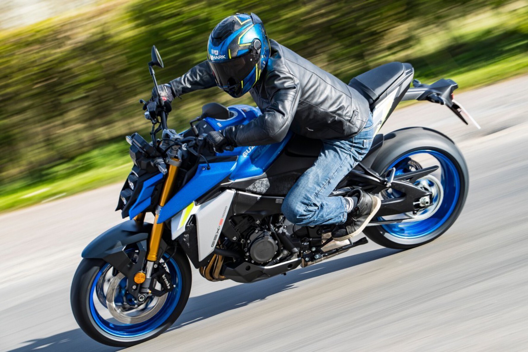 A GSX-S1000 conta com três modos diferentes de pilotagem. Cinco são as configurações fornecidas para o novo Sistema de Controle de Tração Suzuki (STCS) Macaque in the trees