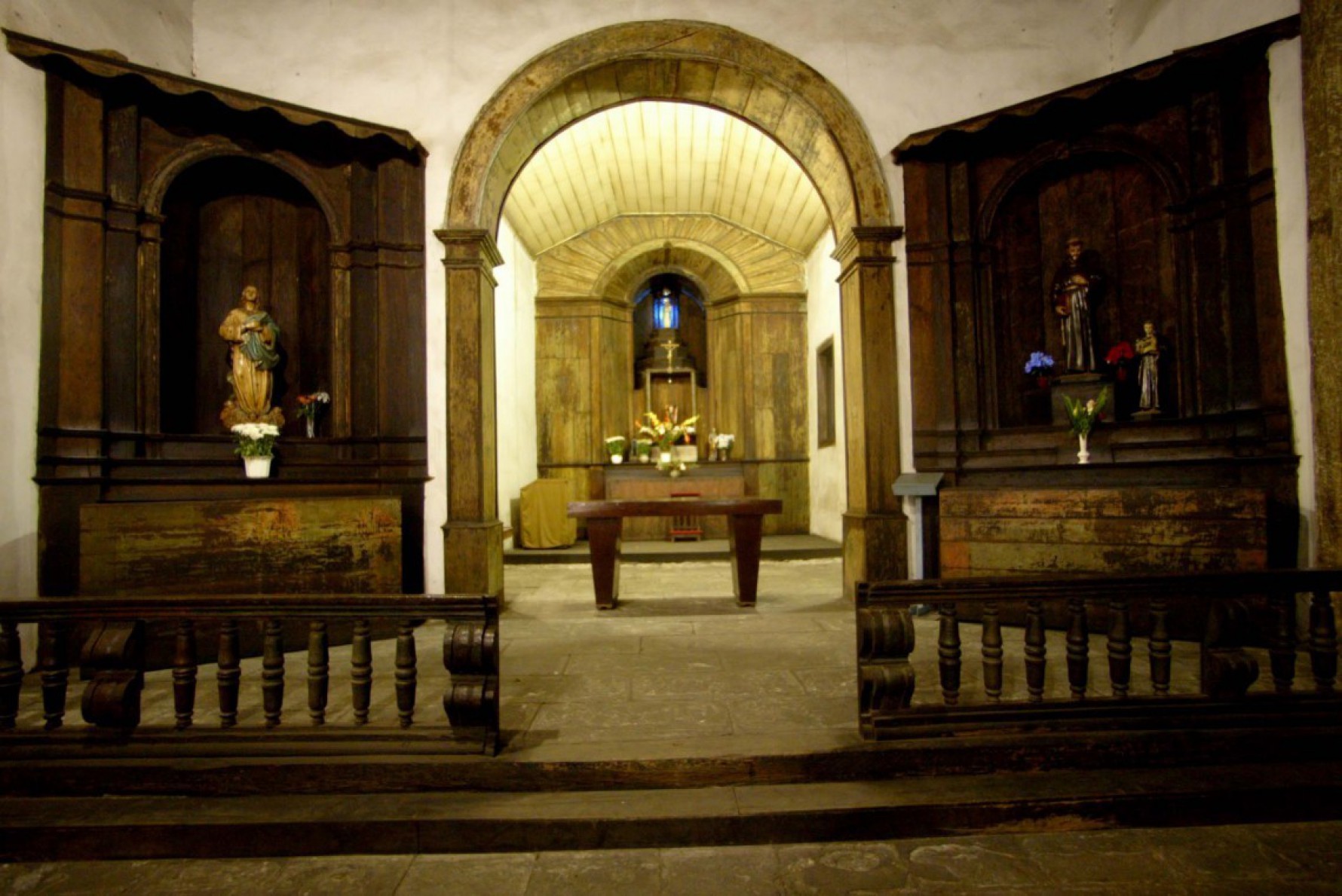 Atualmente, a Capela de São Miguel Arcanjo é procurada para batizados e casamentos, além de abrigar um museu Macaque in the trees