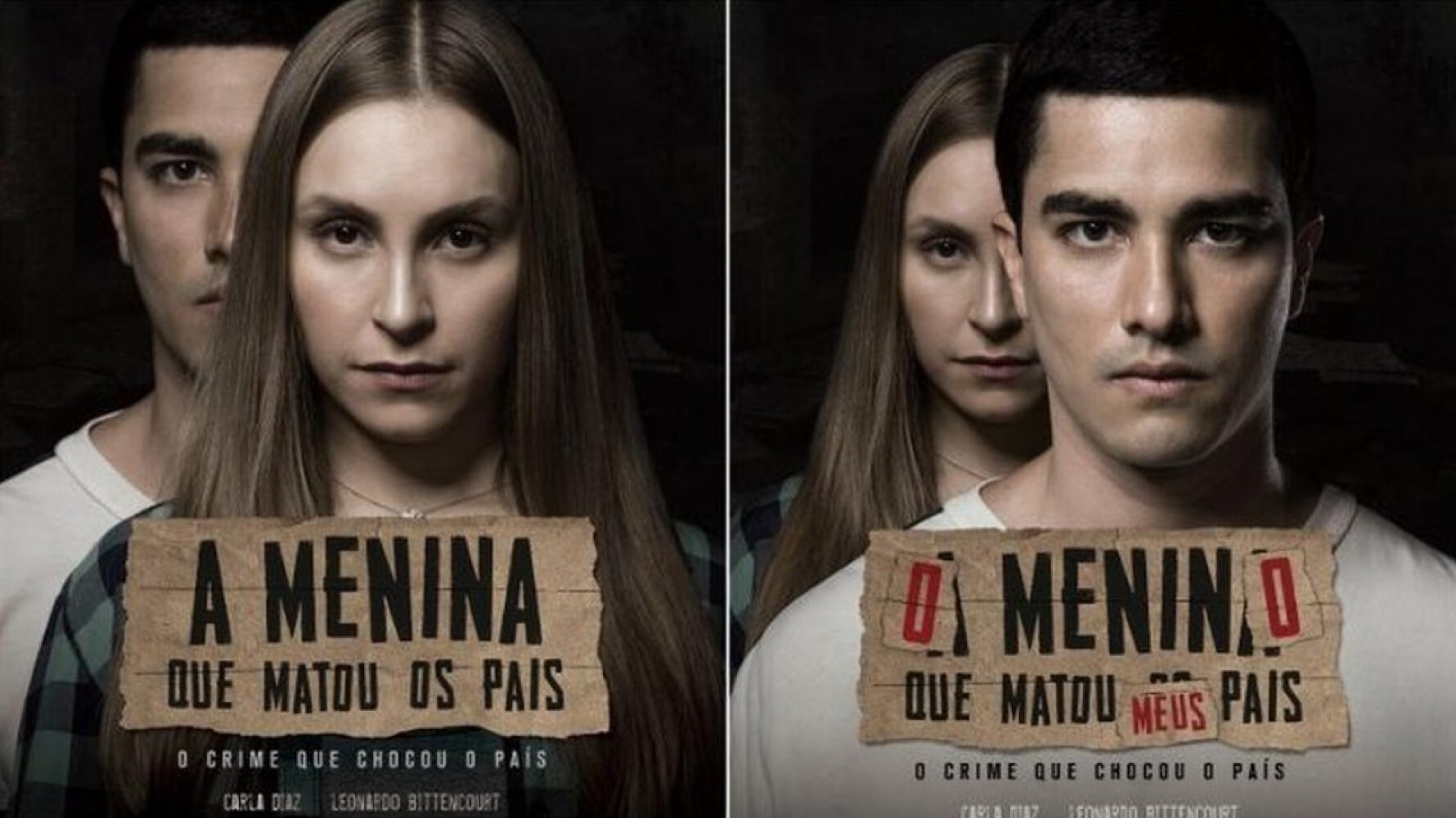 Cartazes dos filmes: A menina que matou os pais - O menino que matou meus pais. Macaque in the trees