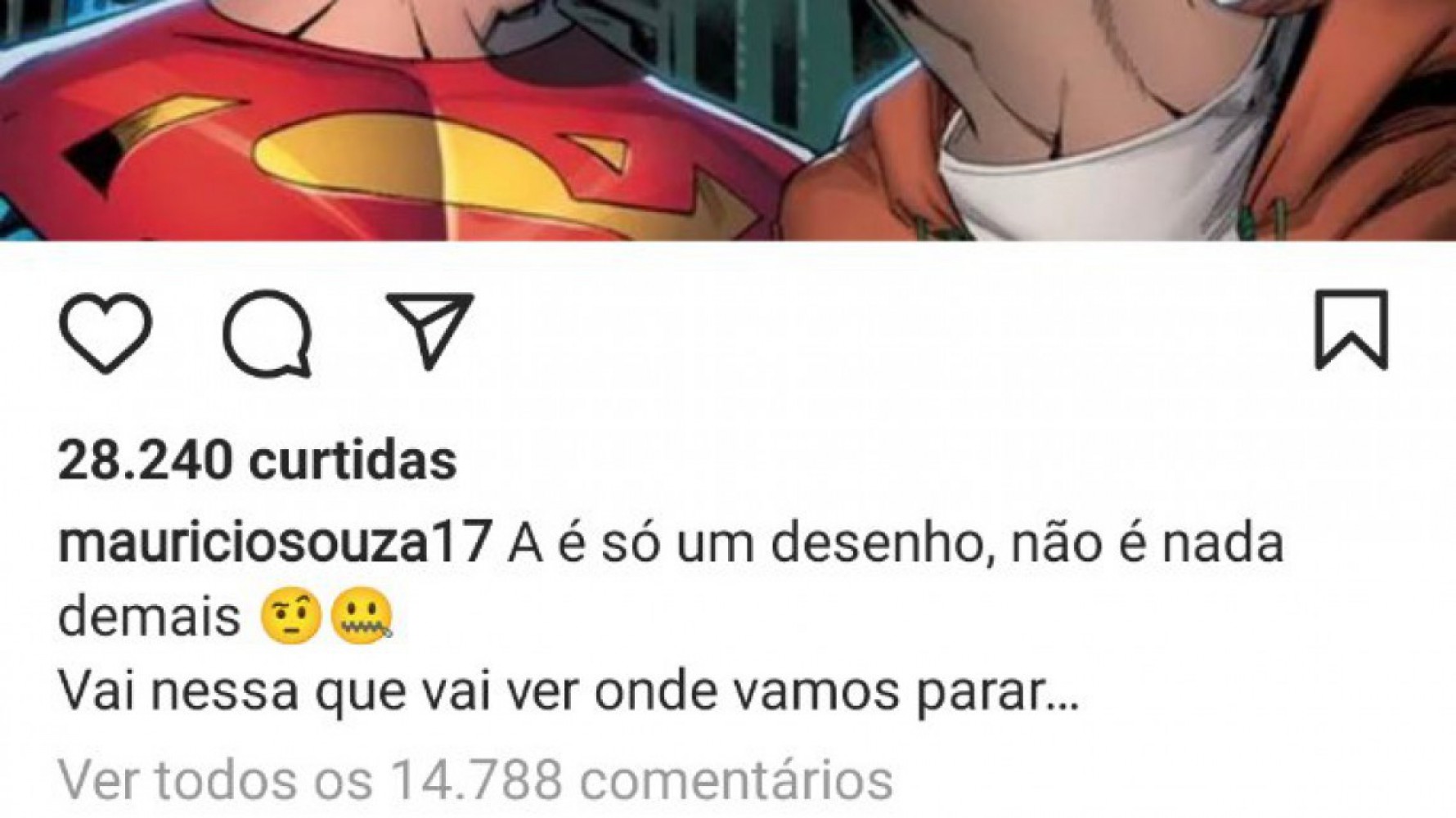 A postagem do jogador com teor homofóbico Macaque in the trees